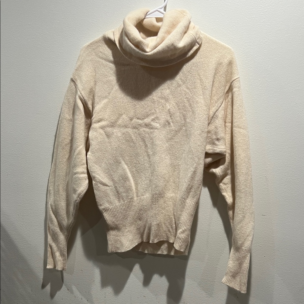 Vintage Christian Dior ivory Cowl Neck Sweater